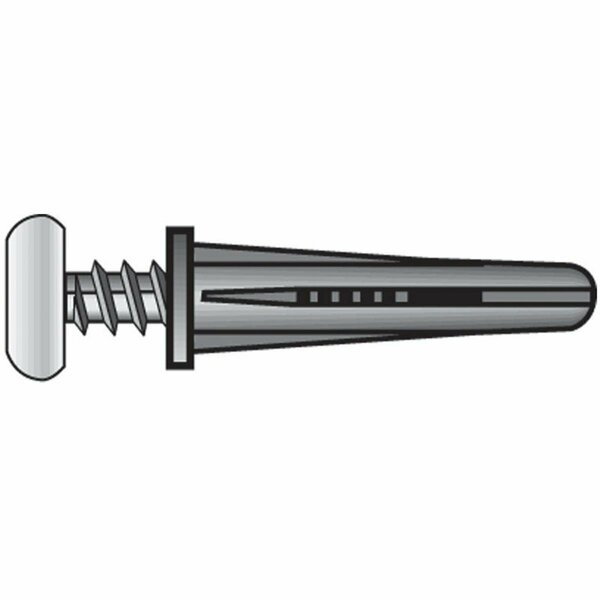 Aceds 8-10 Plastic Anchor with Screw Zinc, 60PK 5335062